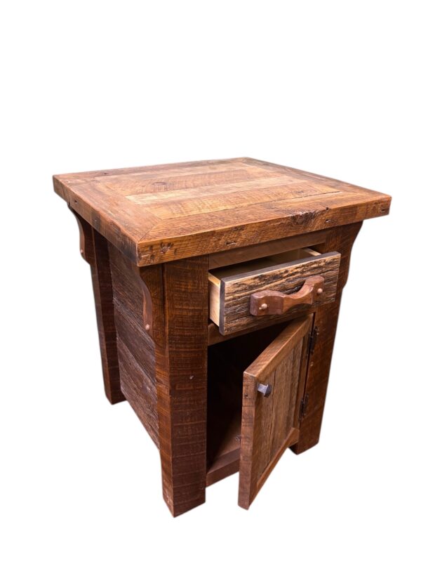 Barnwood 1 Door 1 Drawer Nightstand - Image 2