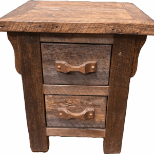 Barnwood 2 Drawer Nightstand