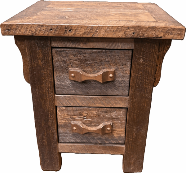 Barnwood 2 Drawer Nightstand
