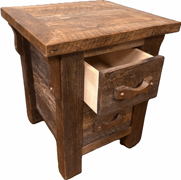 Barnwood 2 Drawer Nightstand - Image 2